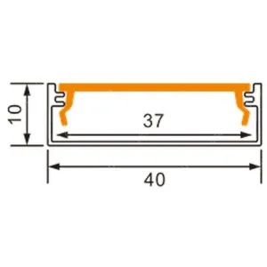 Alumínium Led profil szett LLLSZASIN2M61703A37MMTEJSZETT 1 év gar. – 3. kép