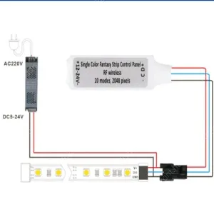Led szalag LLSZ24VCOBSPI10W360LCW  3 év gar. – 2. kép