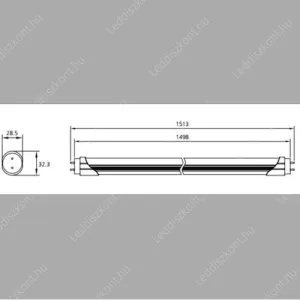 Led fénycső T8 LT8150CM22W60262K3000 2 év gar. – 6. kép