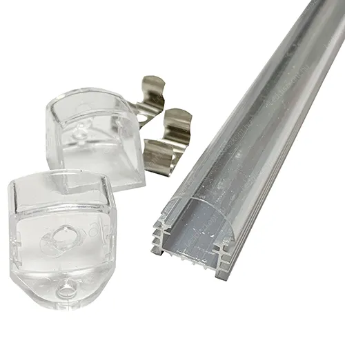 Alusín Led profil szett, 2 méter, íves búra, extra hűtéssel! 8-12 mm Led szalaghoz. 2 m sín + átlátszó búra + 4 db rögzítő +2 db vég. LIFE LIGHT LED Alumínium Led profil szett LLLSZASIN2MECATSZETT 1 év gar.
