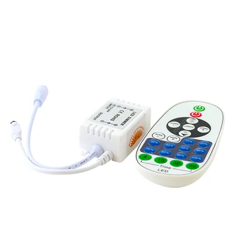 Led szalag dimmer 6A, 72W, 23 gombos, infrás távirányítóval, egyszínű LED szalaghoz LED- modulhoz. Life Light Led 2 év garancia! Led vezérlő LLLSZIRDOC72WTAV 2 év gar.