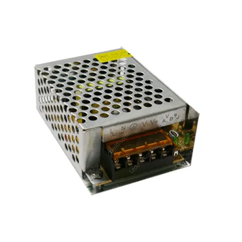 Led 36W DC tápegység, 3A, fémház. Már csak a Lehel utcai üzletben! Led tápegység vékony LLTF36WAK 1 év gar.