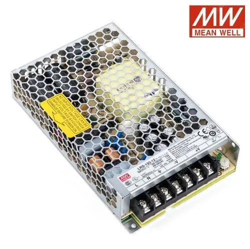 Led Mean Well tápegység 12V, 150W, 12A, 2 év garancia! Led tápegység Meanwell LLTMWLRS12V150W 3 év gar.