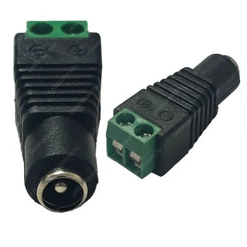 Lengő DC tápcsatlakozó, anya. Life Light led 1 év garancia! Led szalag táp LSZTAPMOM 1 év gar.
